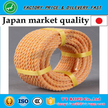 Orange Farbe 3 Stränge verdreht Kp-Seil für Japan-Markt